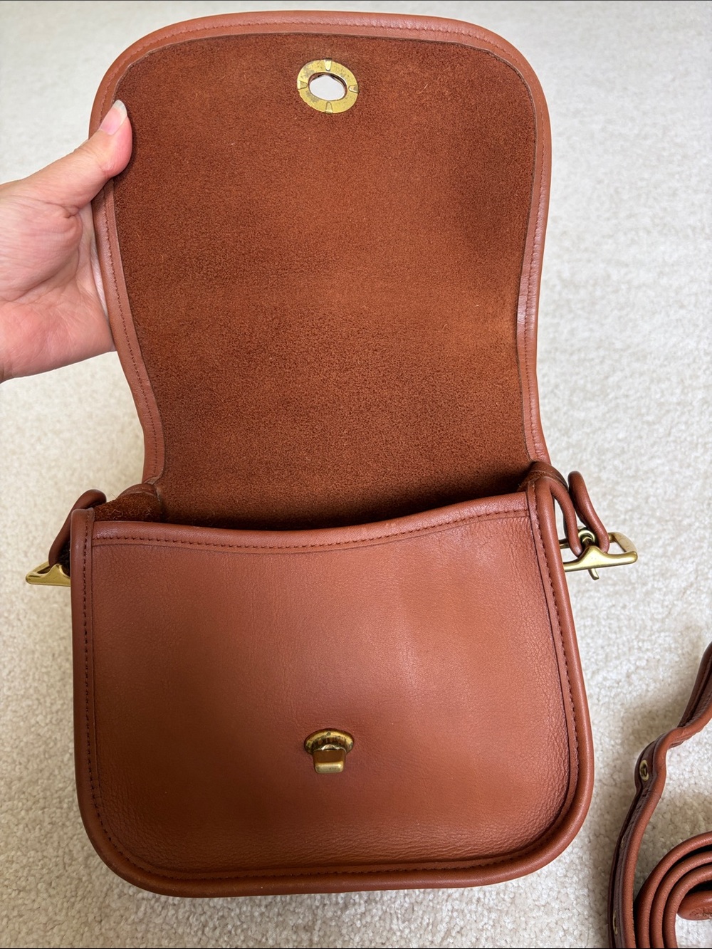 Vintage coach legacy trail bag British tan 9965 - Picture 3 of 10